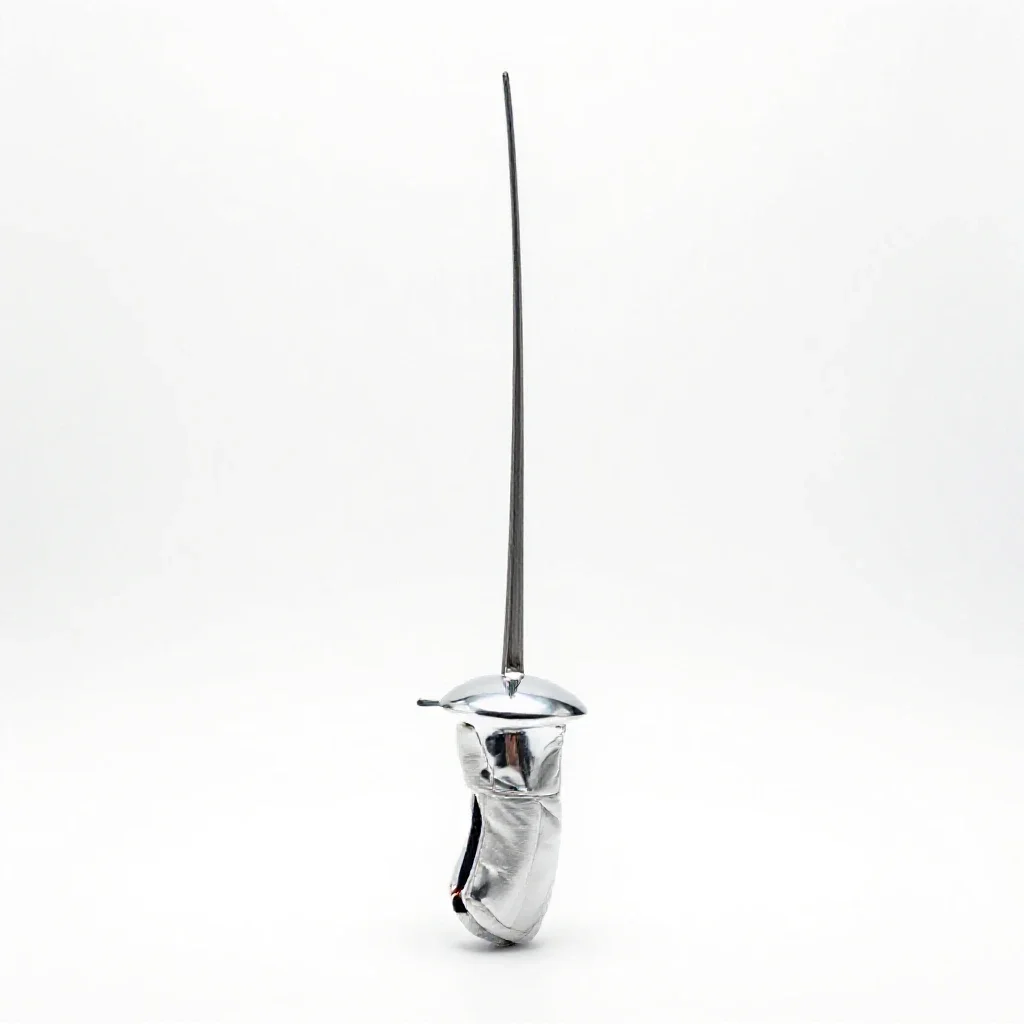 Fencing sword isolated on a white background