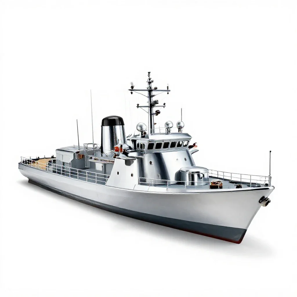 Fire ship isolated on a white background
