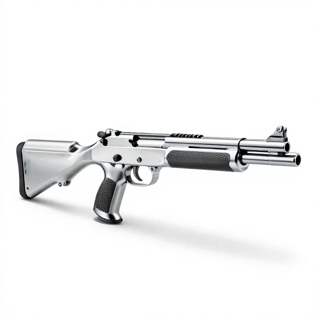 Repeating firearm isolated on a white background