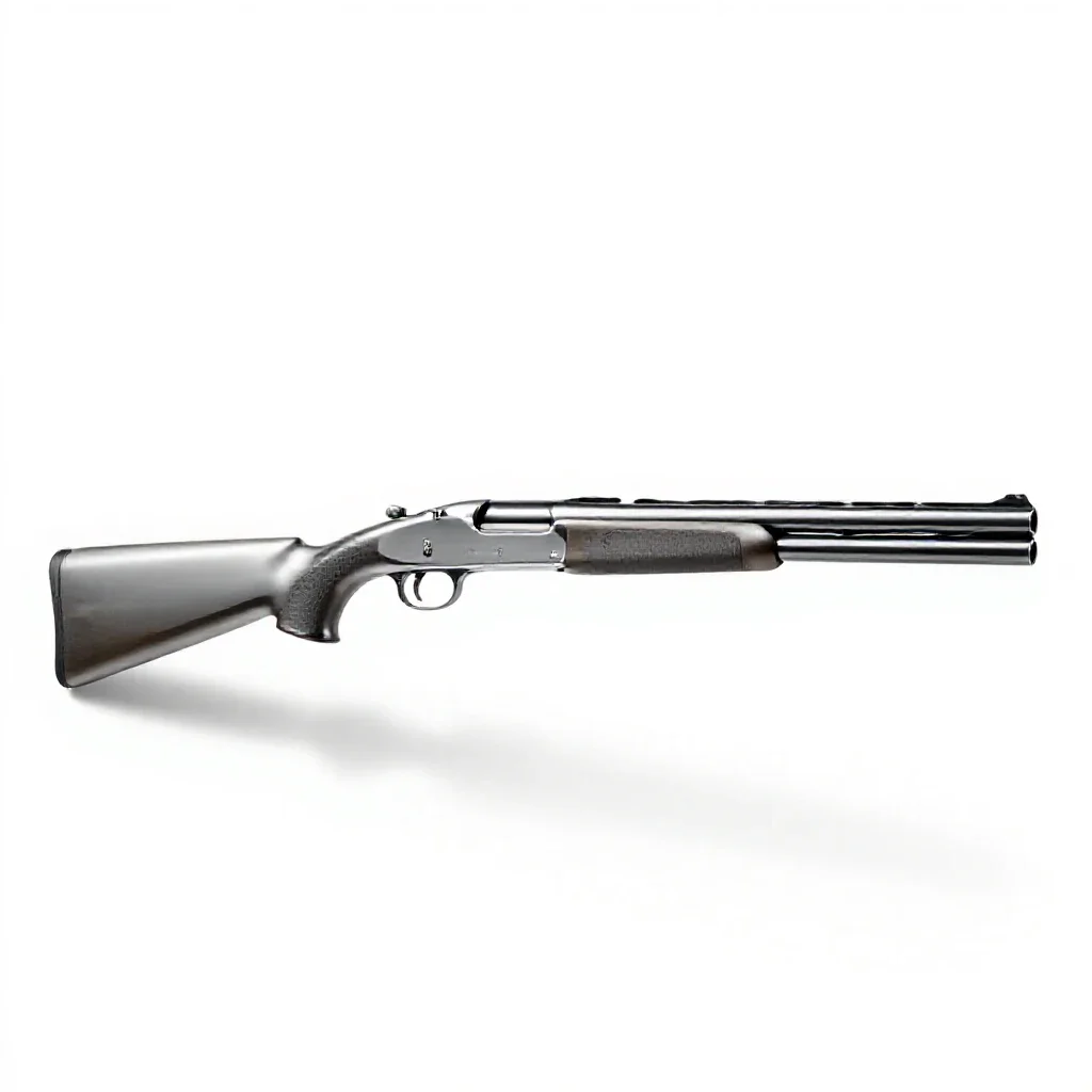 Sawed-off shotgun isolated on a white background
