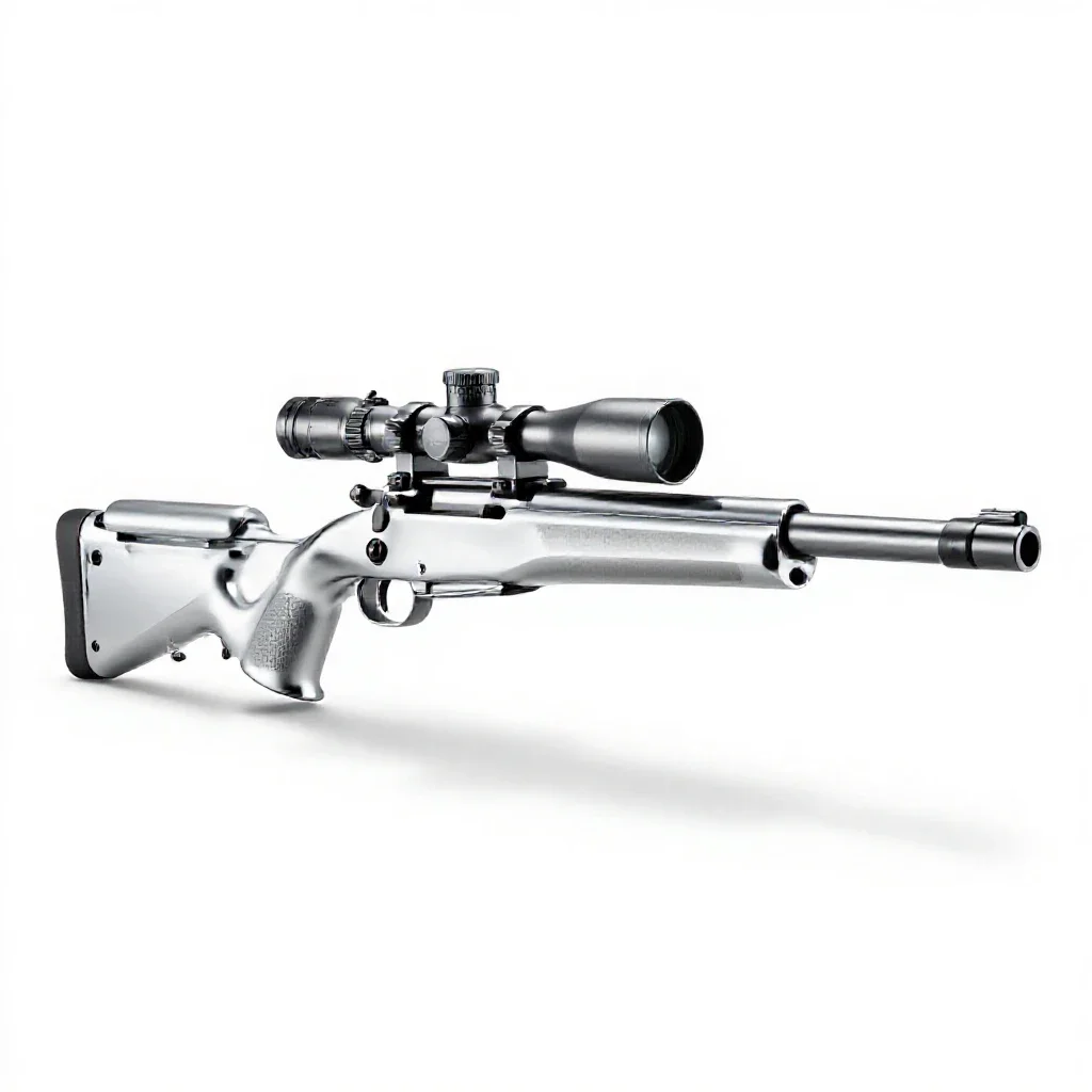 Sniper rifle isolated on a white background
