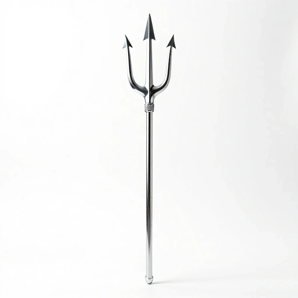 Trident isolated on a white background