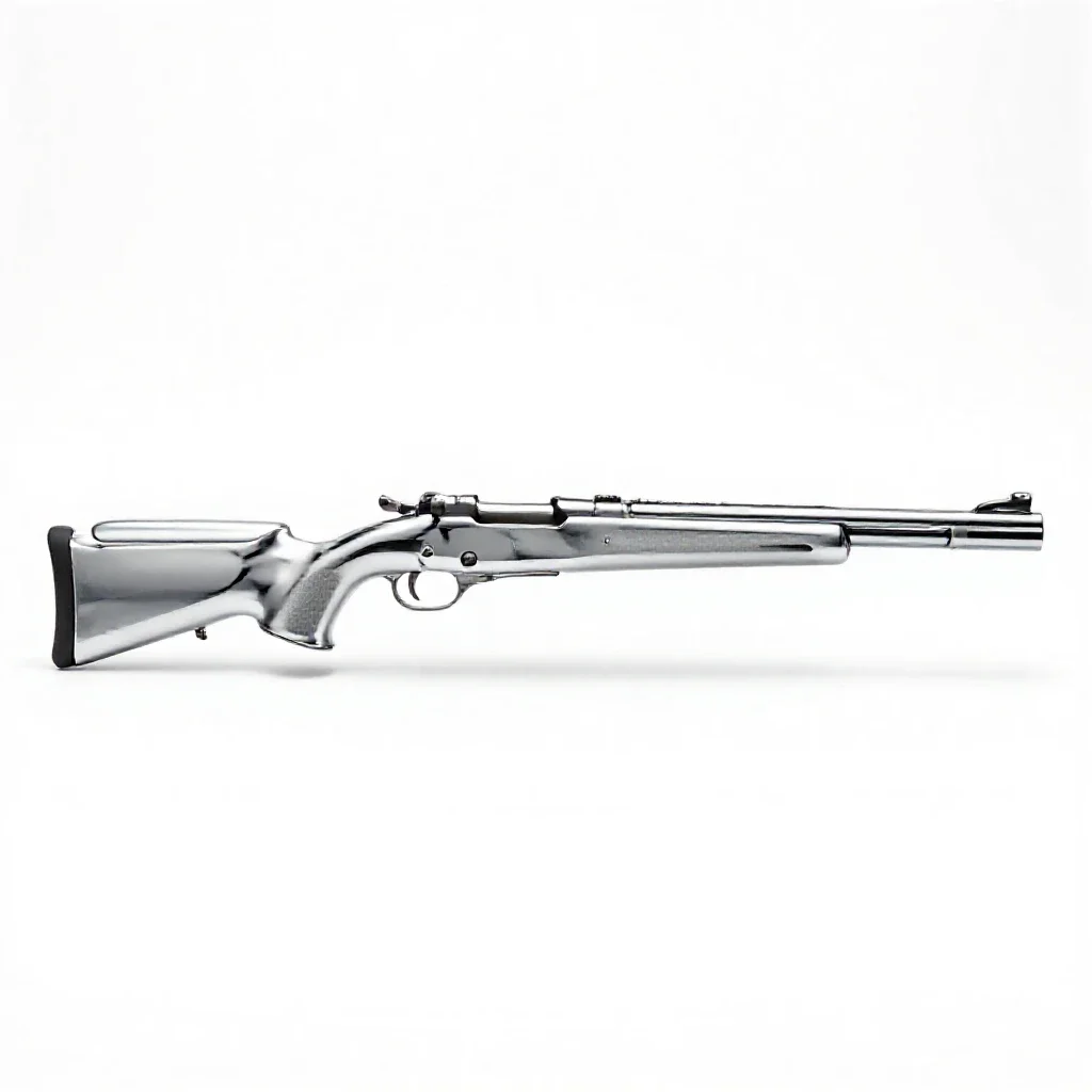 Twenty-two rifle isolated on a white background