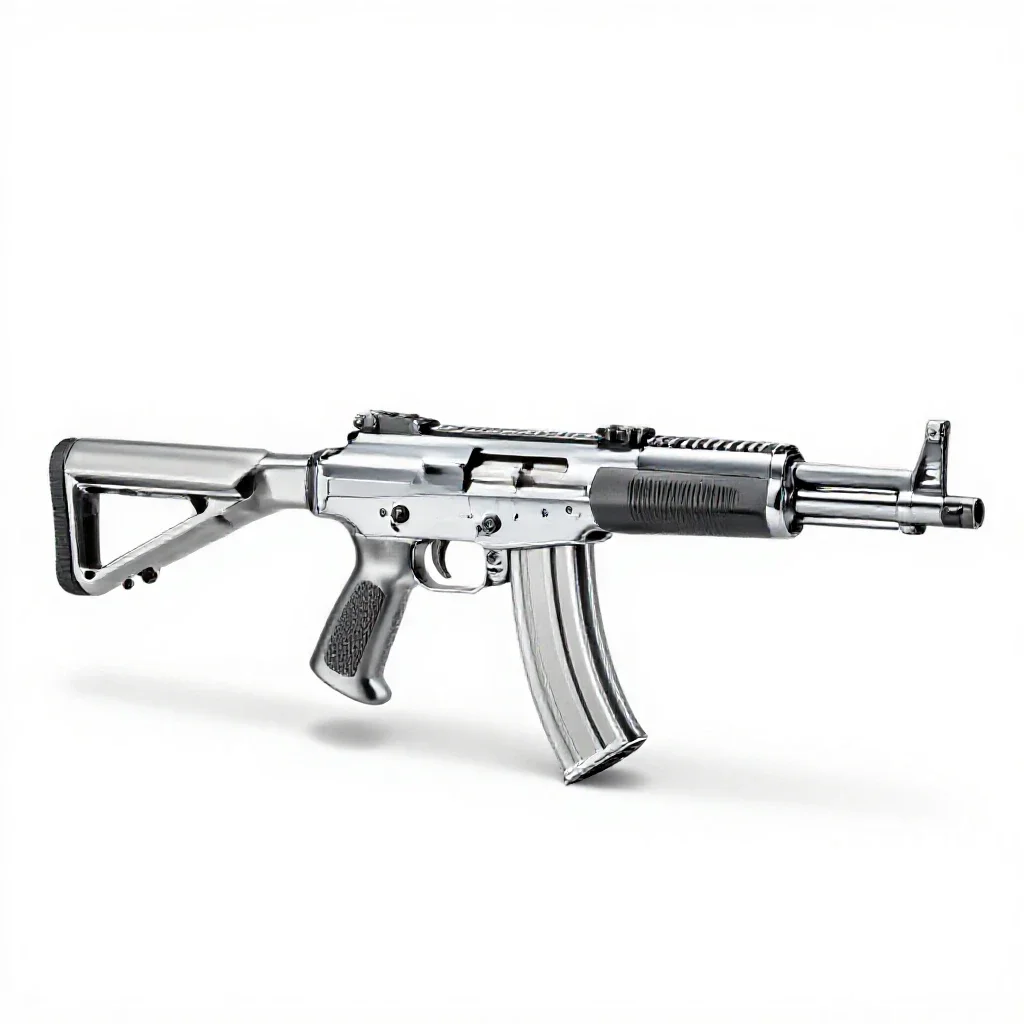 Assault rifle isolated on a white background