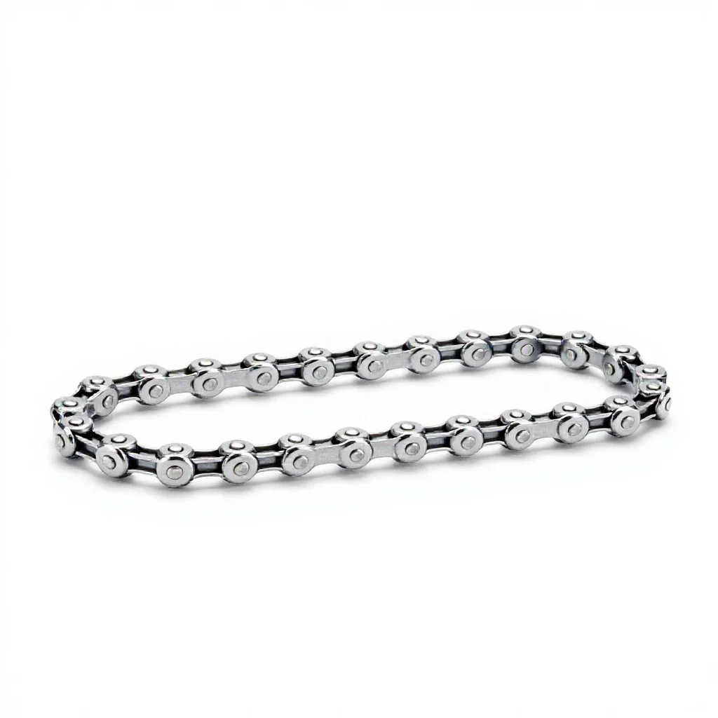 Bicycle chain isolated on a white background