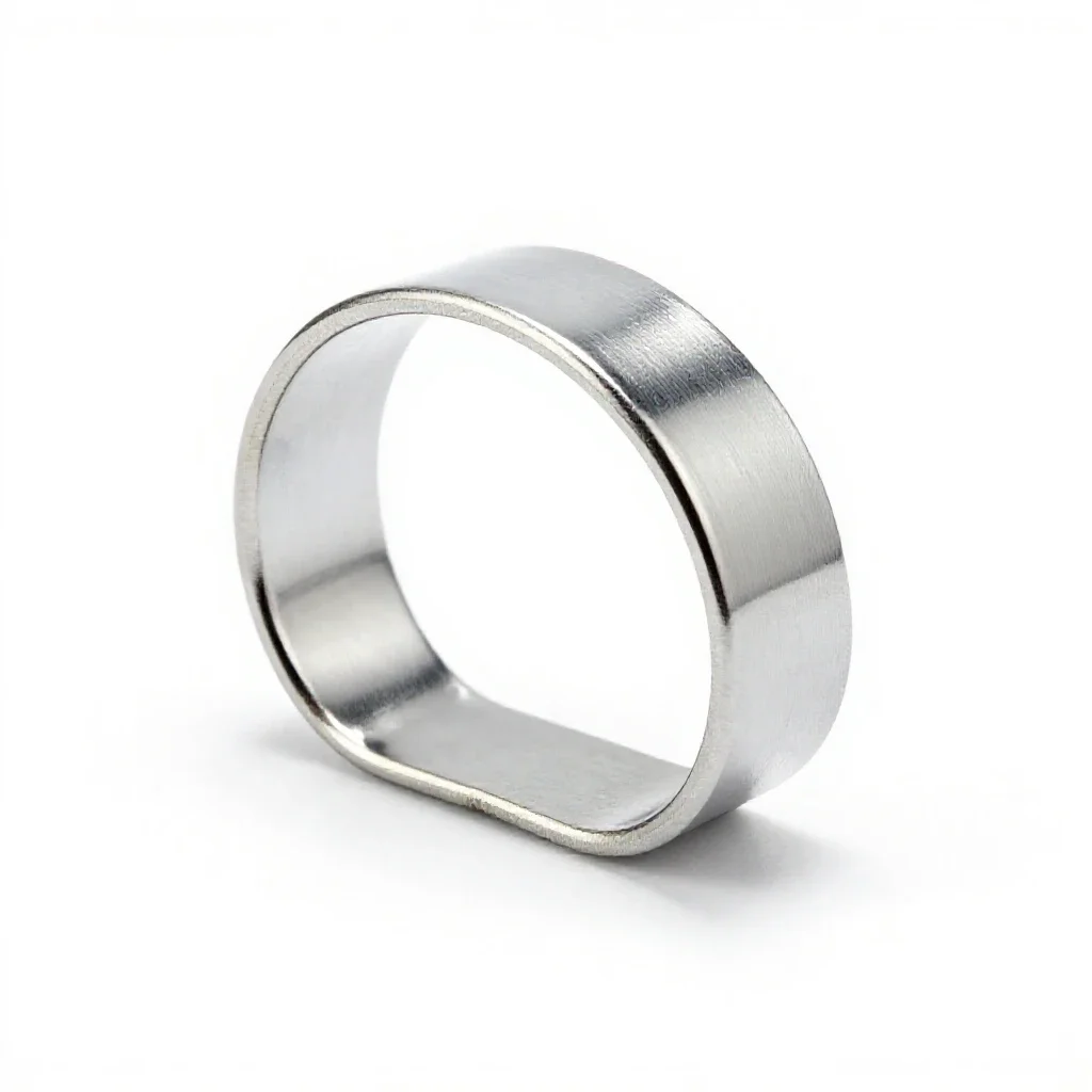 Bimetallic strip isolated on a white background