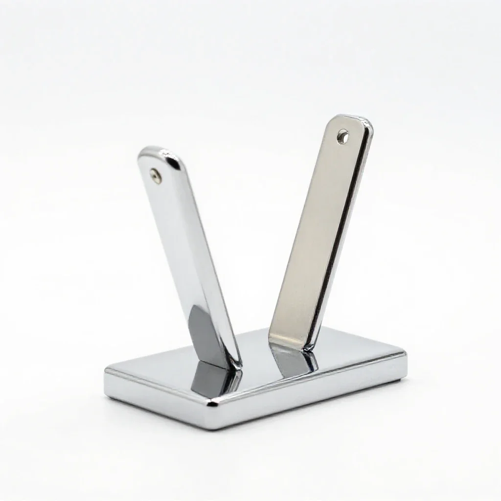 Biprism isolated on a white background