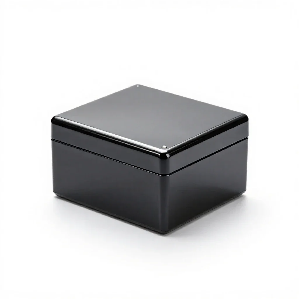 Black box isolated on a white background