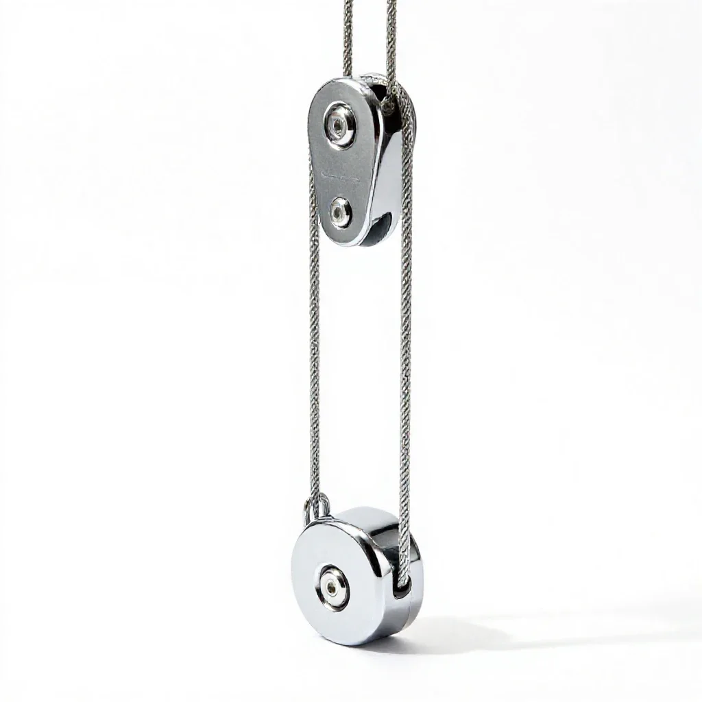Block and tackle isolated on a white background