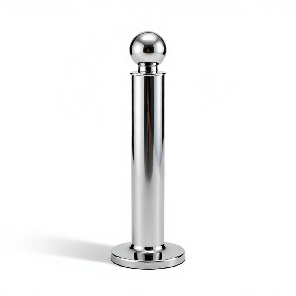 Bollard isolated on a white background