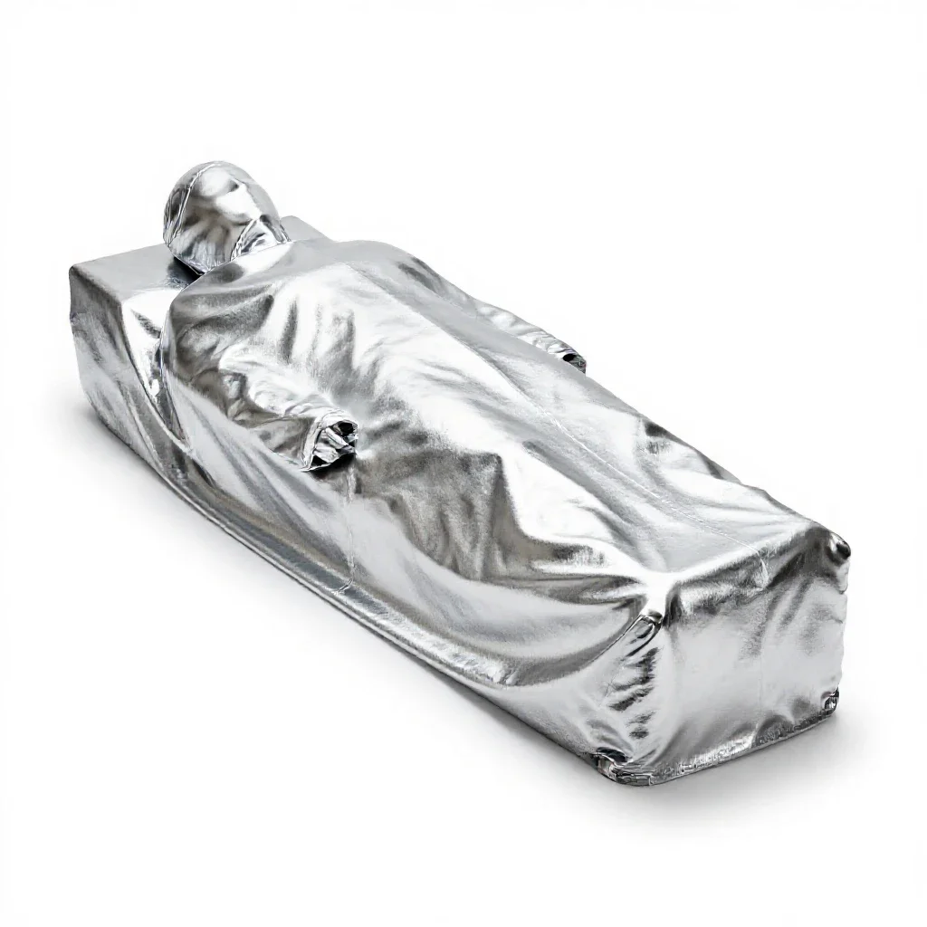 Burial garment isolated on a white background