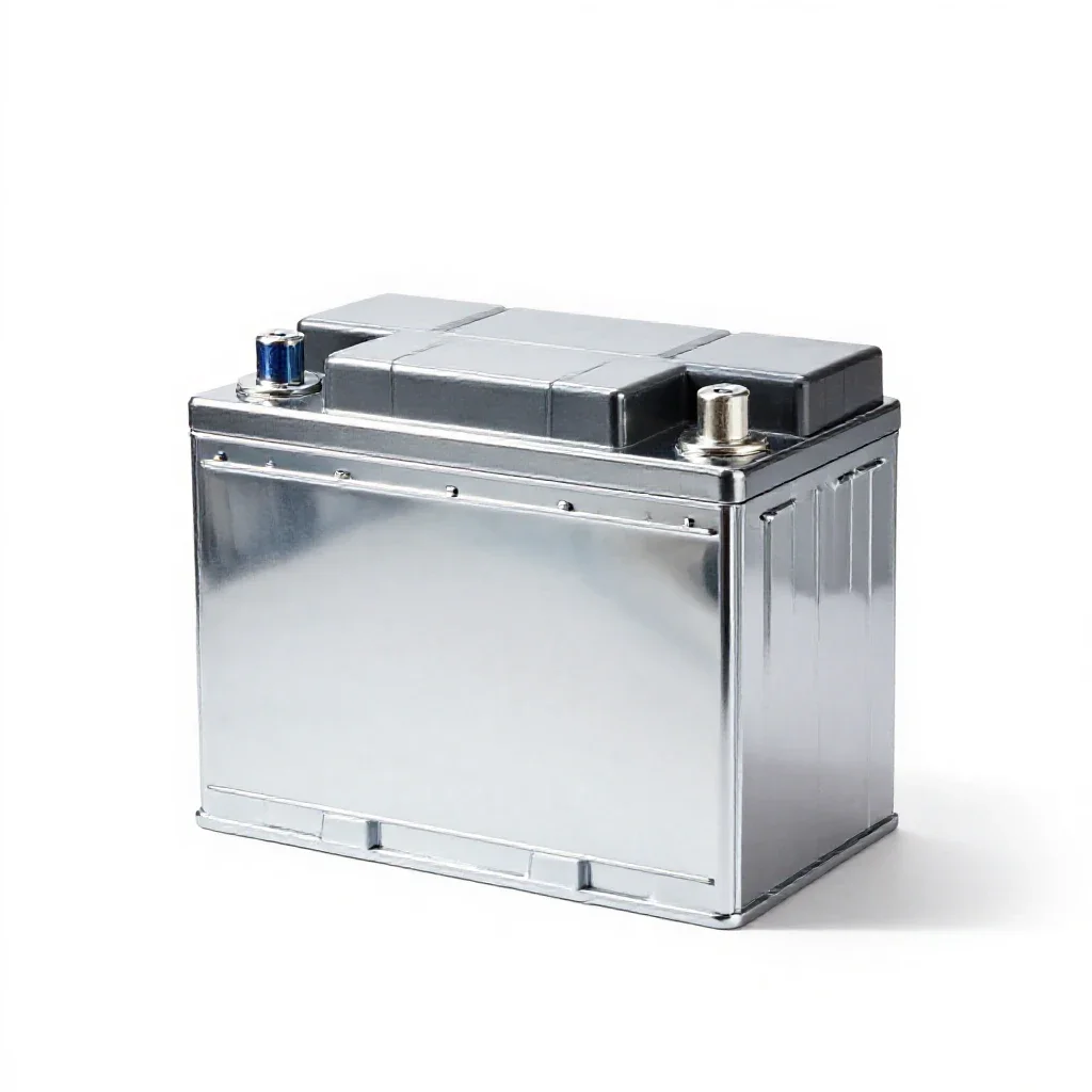 Car battery isolated on a white background