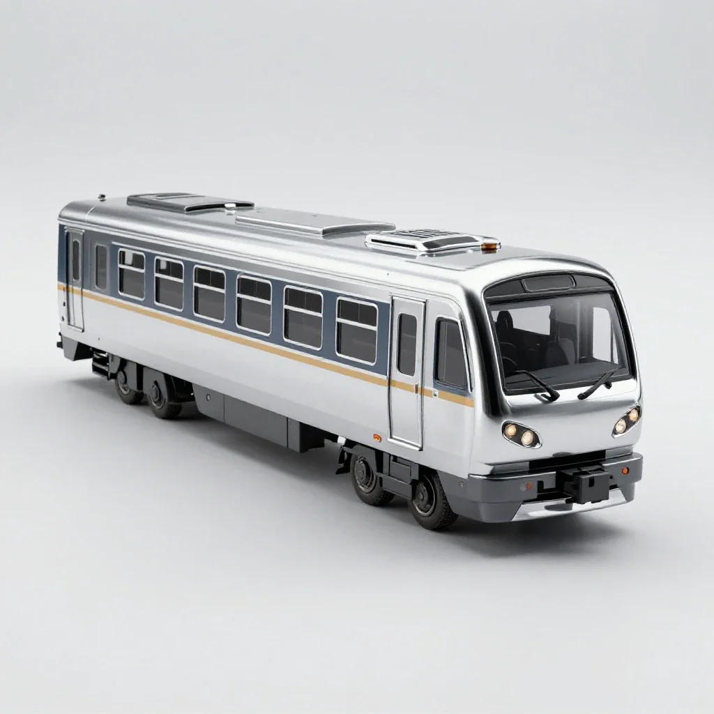 Car train isolated on a white background