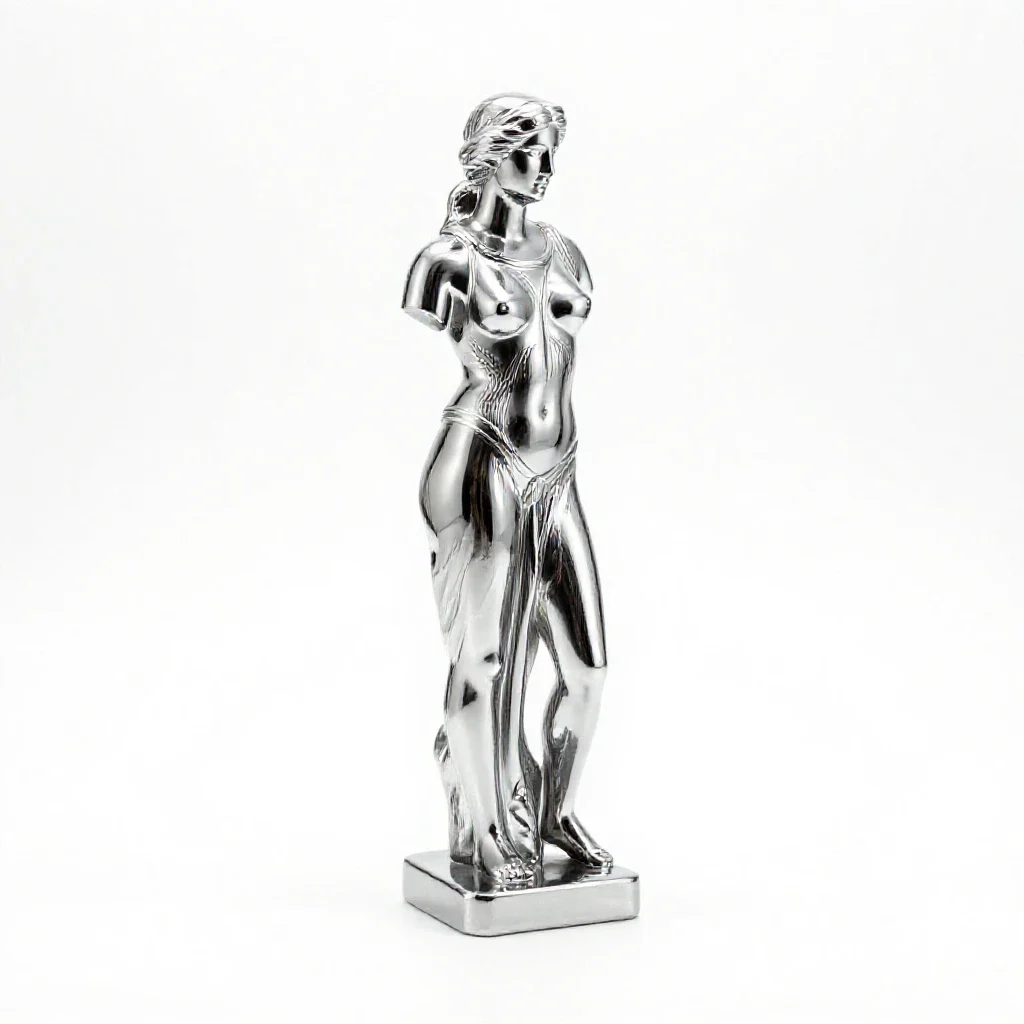 Caryatid isolated on a white background