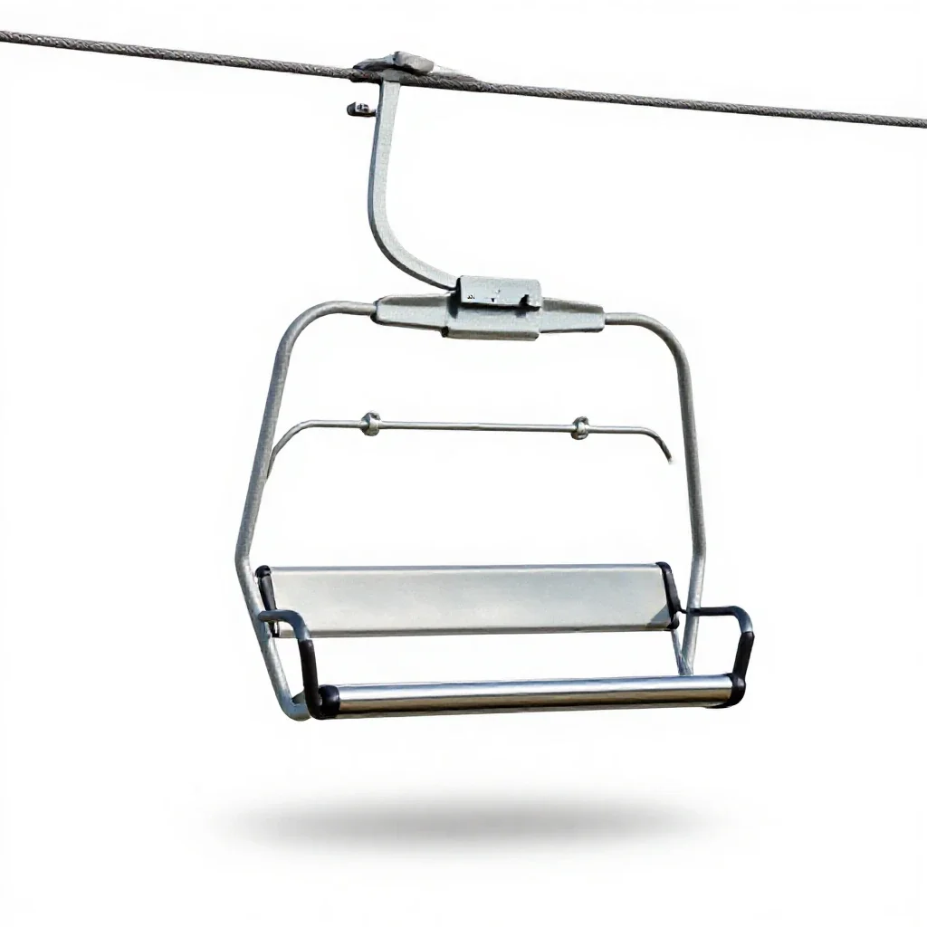 Chairlift isolated on a white background