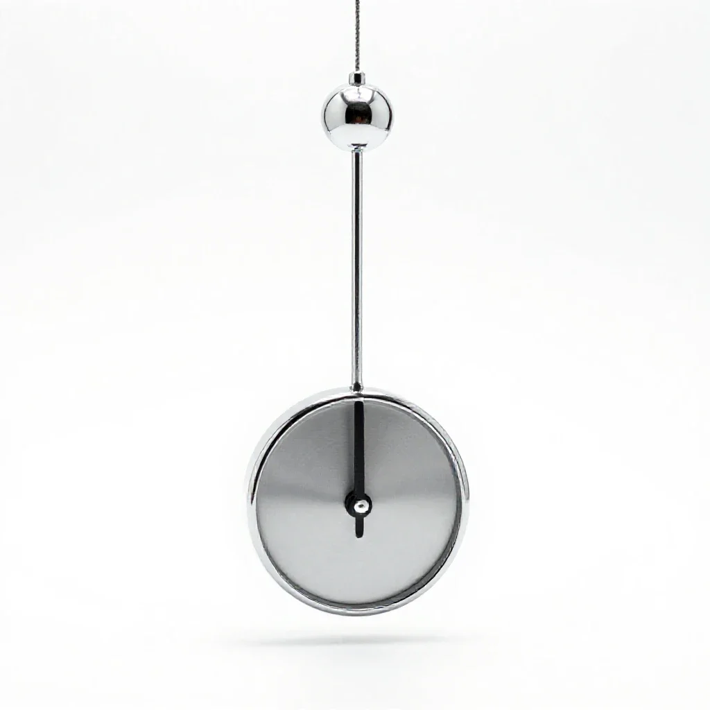 Clock pendulum isolated on a white background