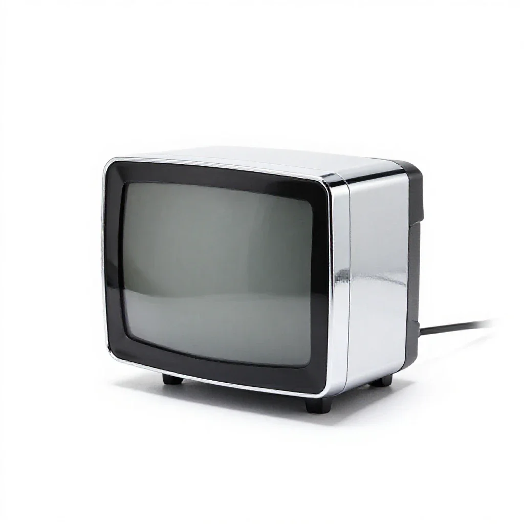 Closed-circuit television isolated on a white background