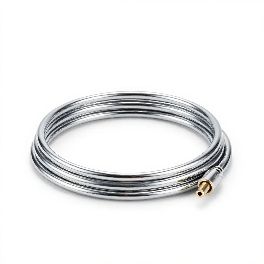 Coaxial cable isolated on a white background