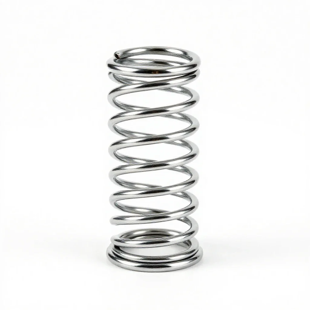 Coil spring isolated on a white background