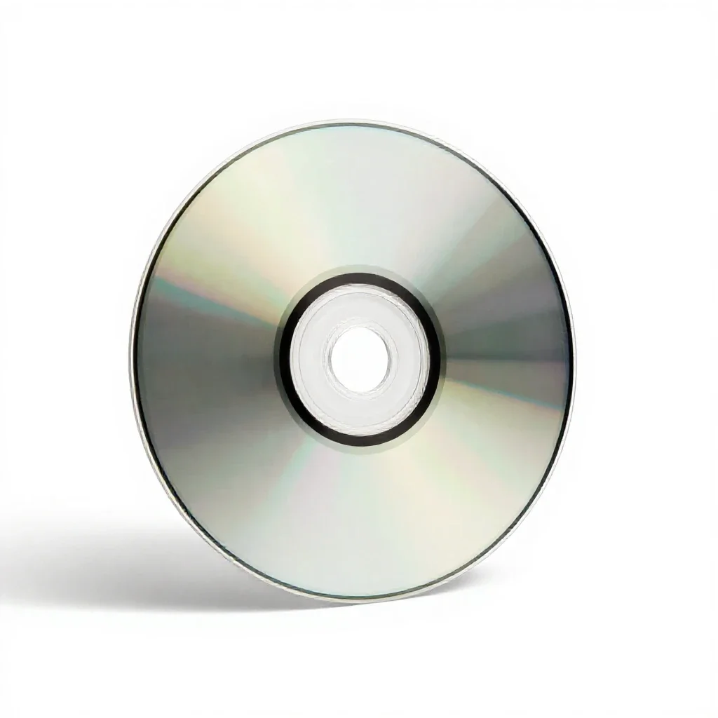 Compact disk isolated on a white background