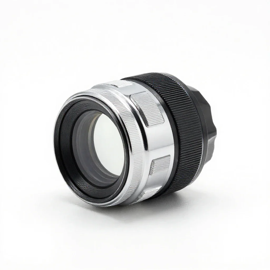 Compound lens isolated on a white background