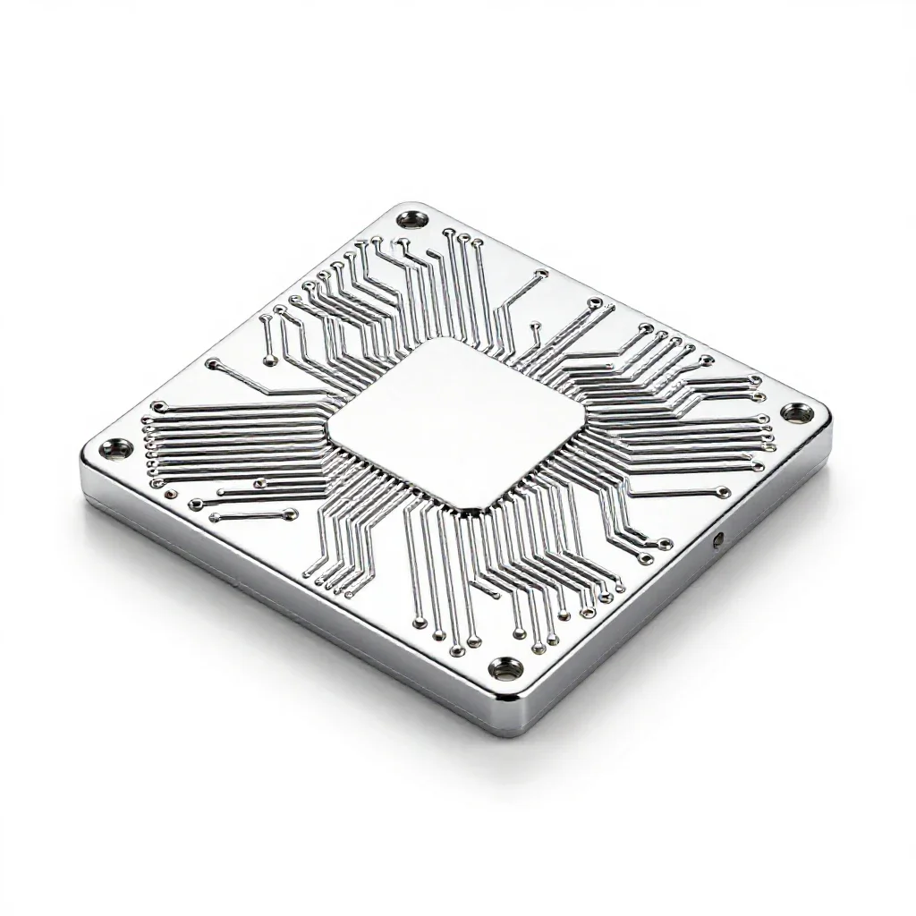 Computer circuit isolated on a white background