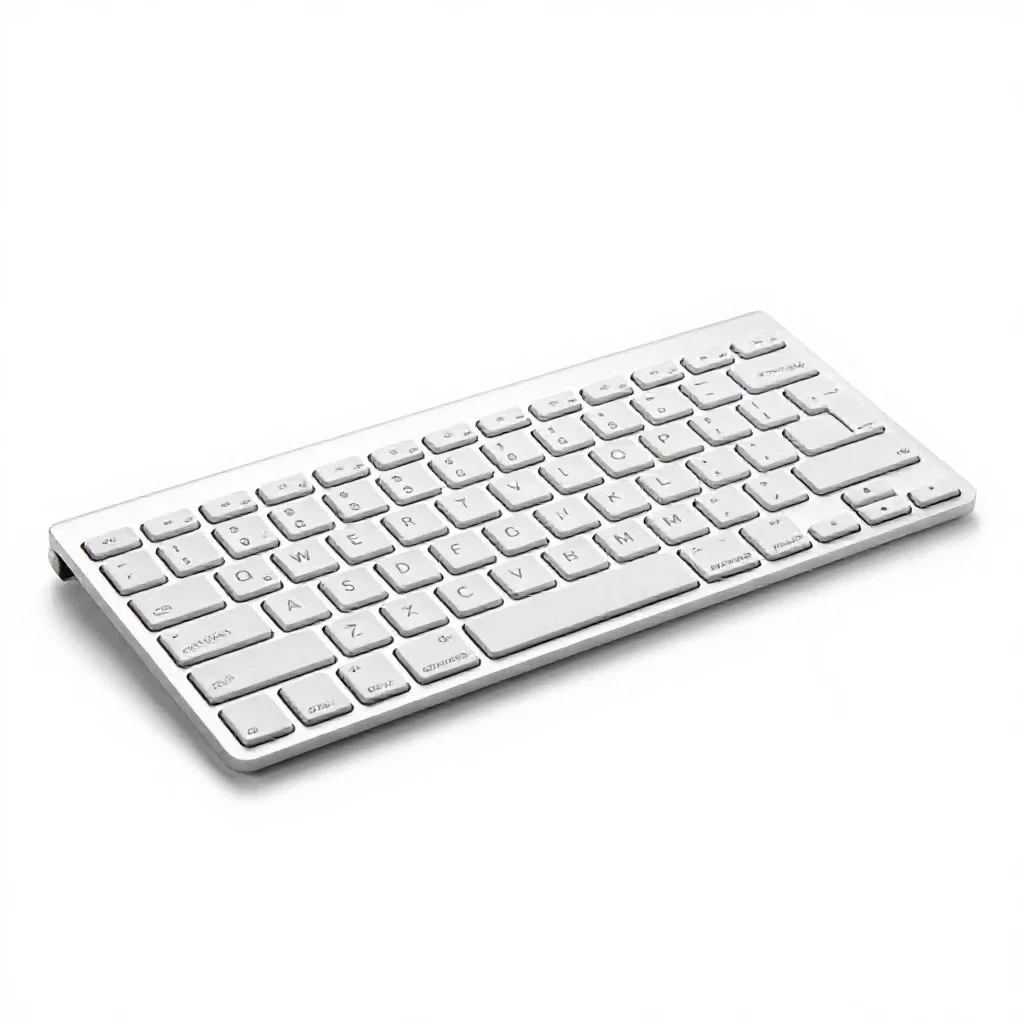 Computer keyboard isolated on a white background