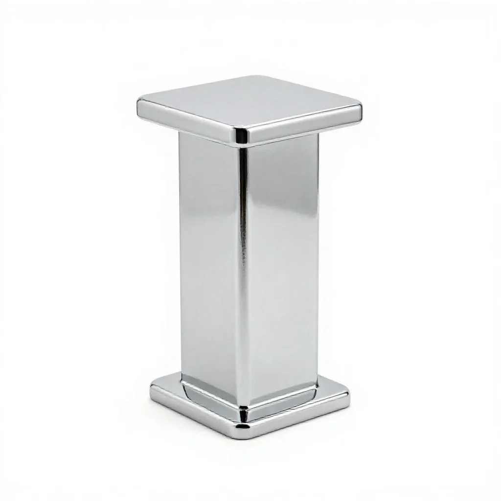 Corner post isolated on a white background