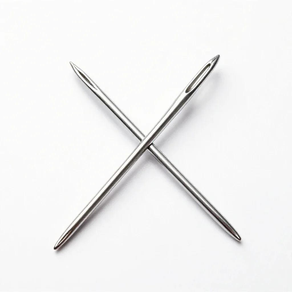 Crochet needle isolated on a white background