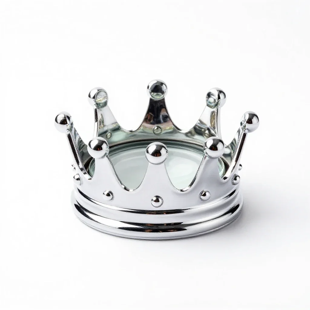 Crown lens isolated on a white background