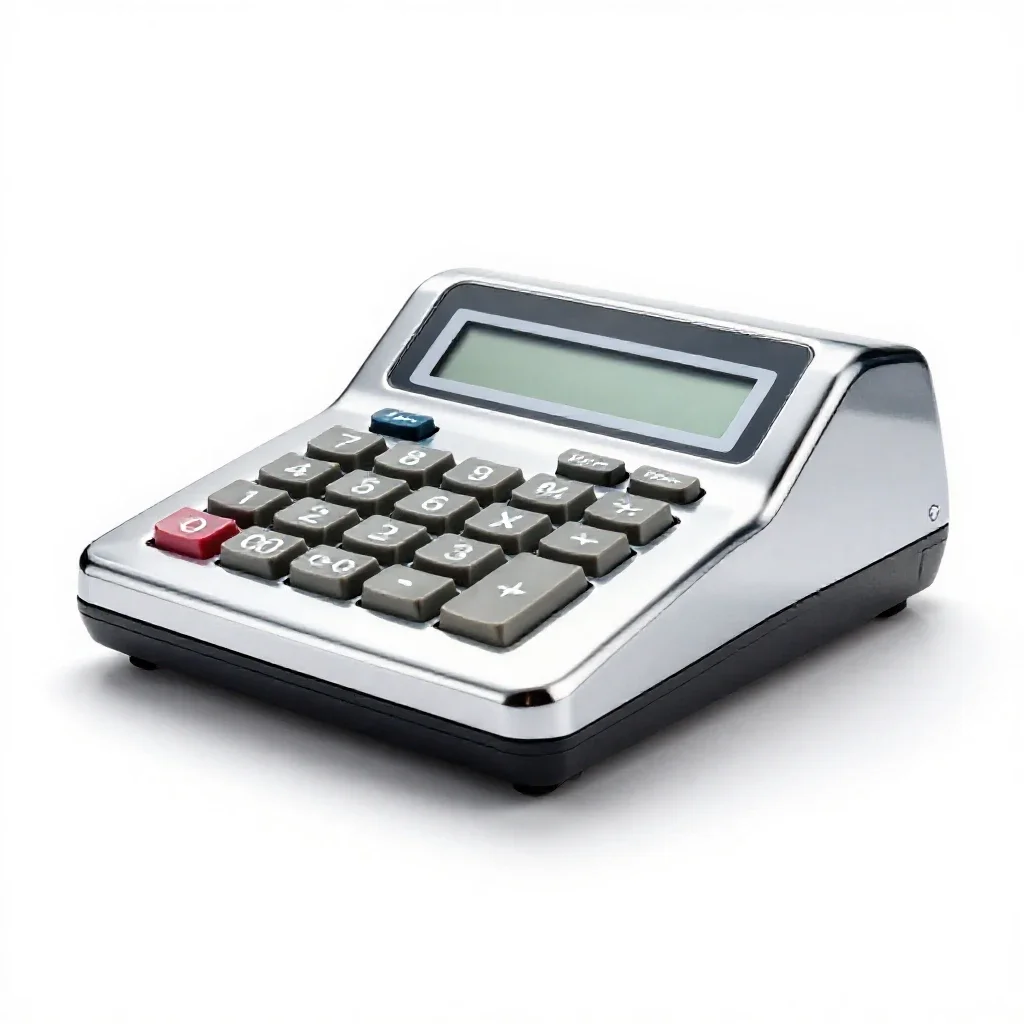 Adding machine isolated on a white background