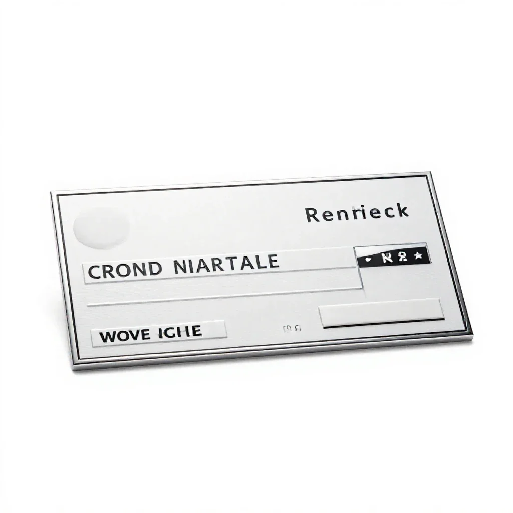 Check isolated on a white background