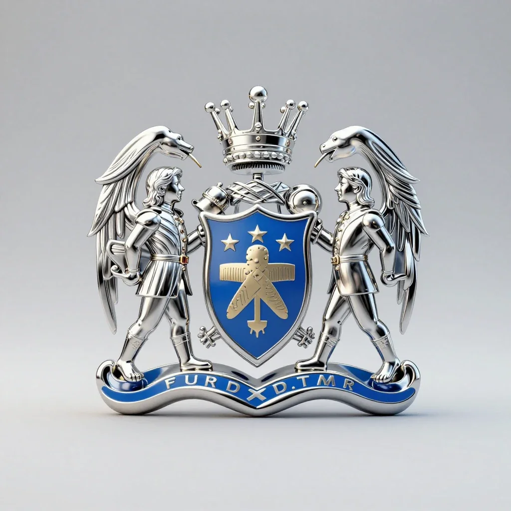 Coat of arms isolated on a white background