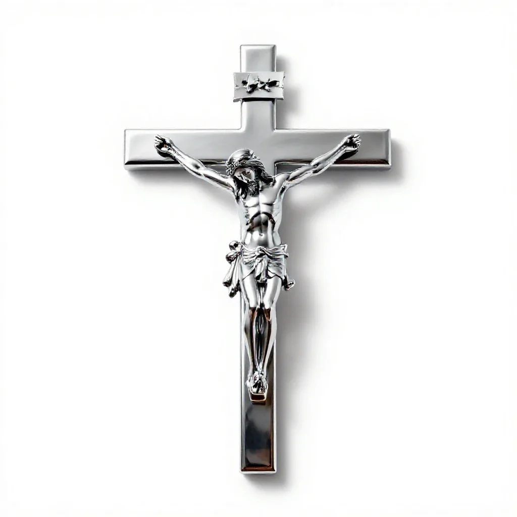Crucifix isolated on a white background