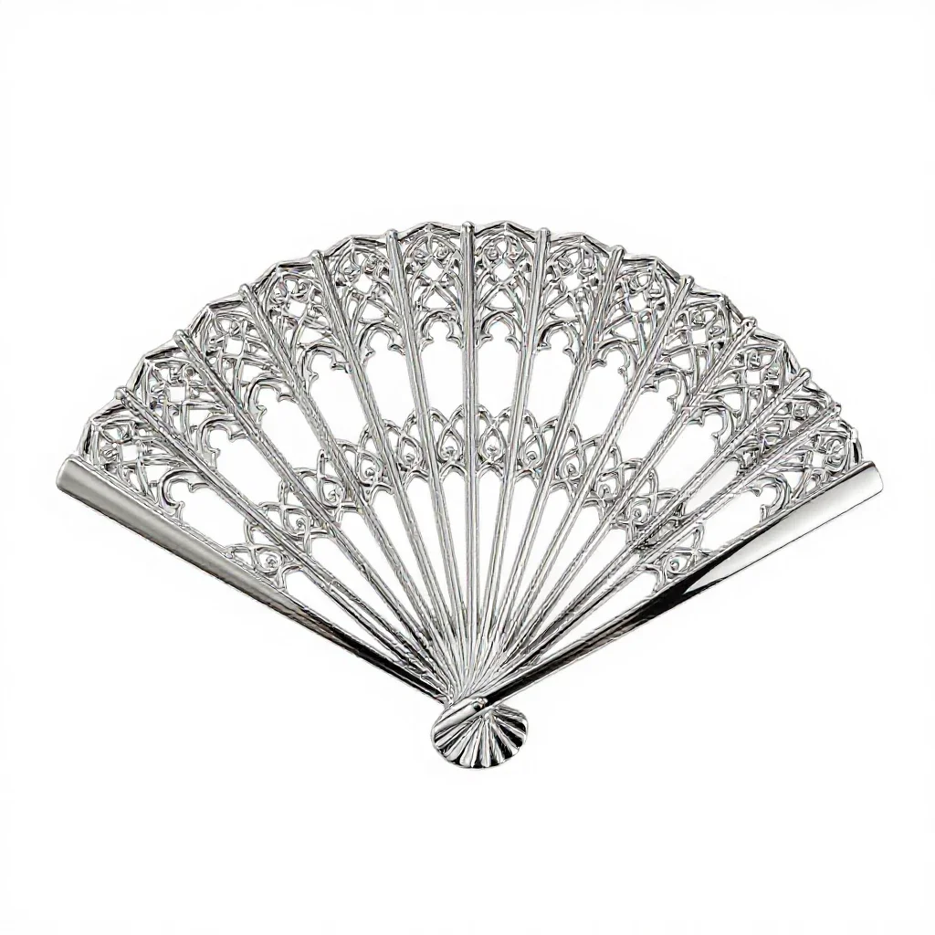 Fan tracery isolated on a white background