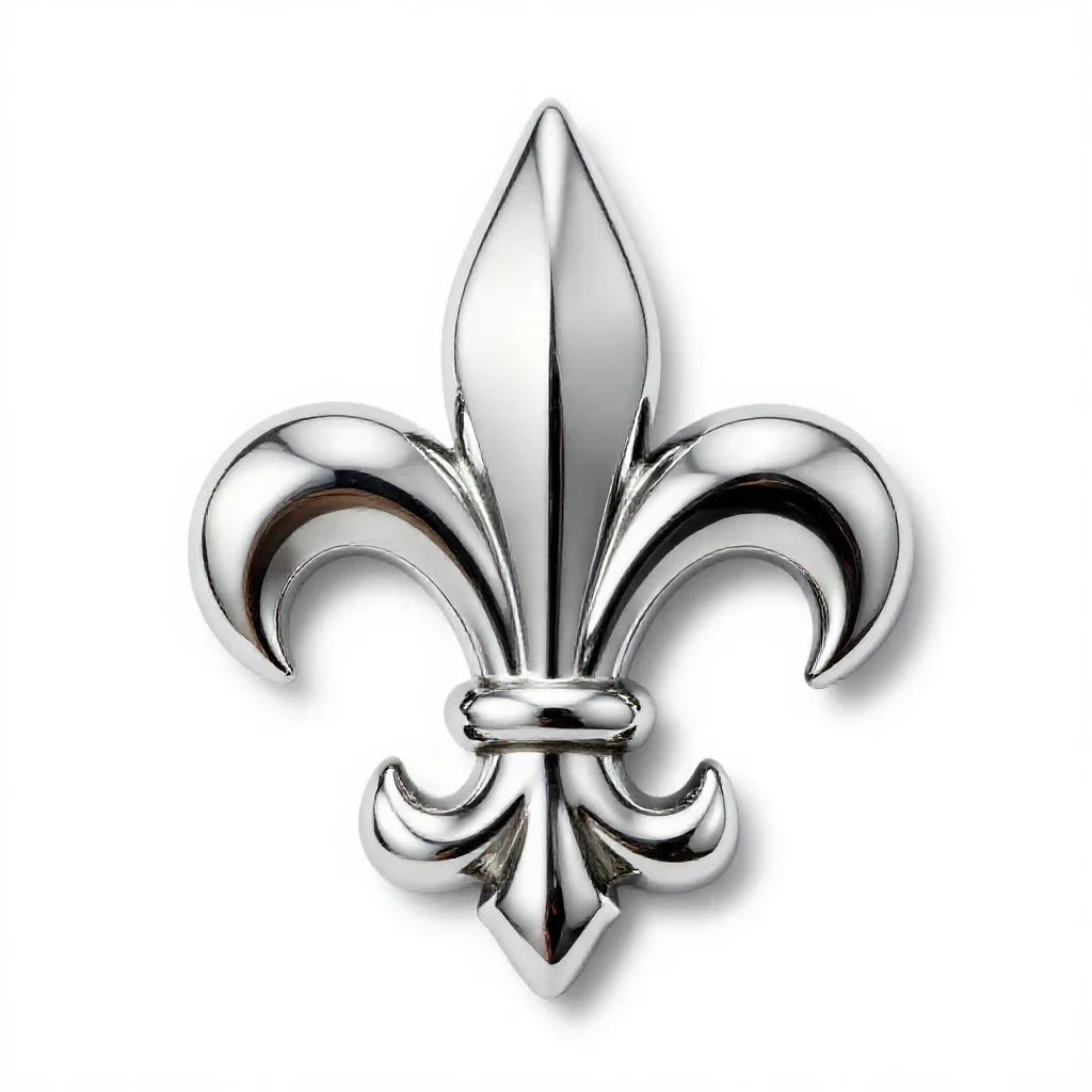 Fleur-de-lis isolated on a white background