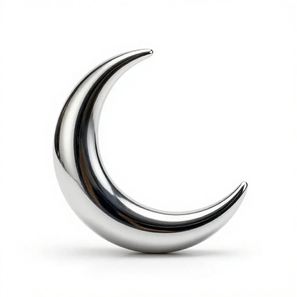 Lunula isolated on a white background