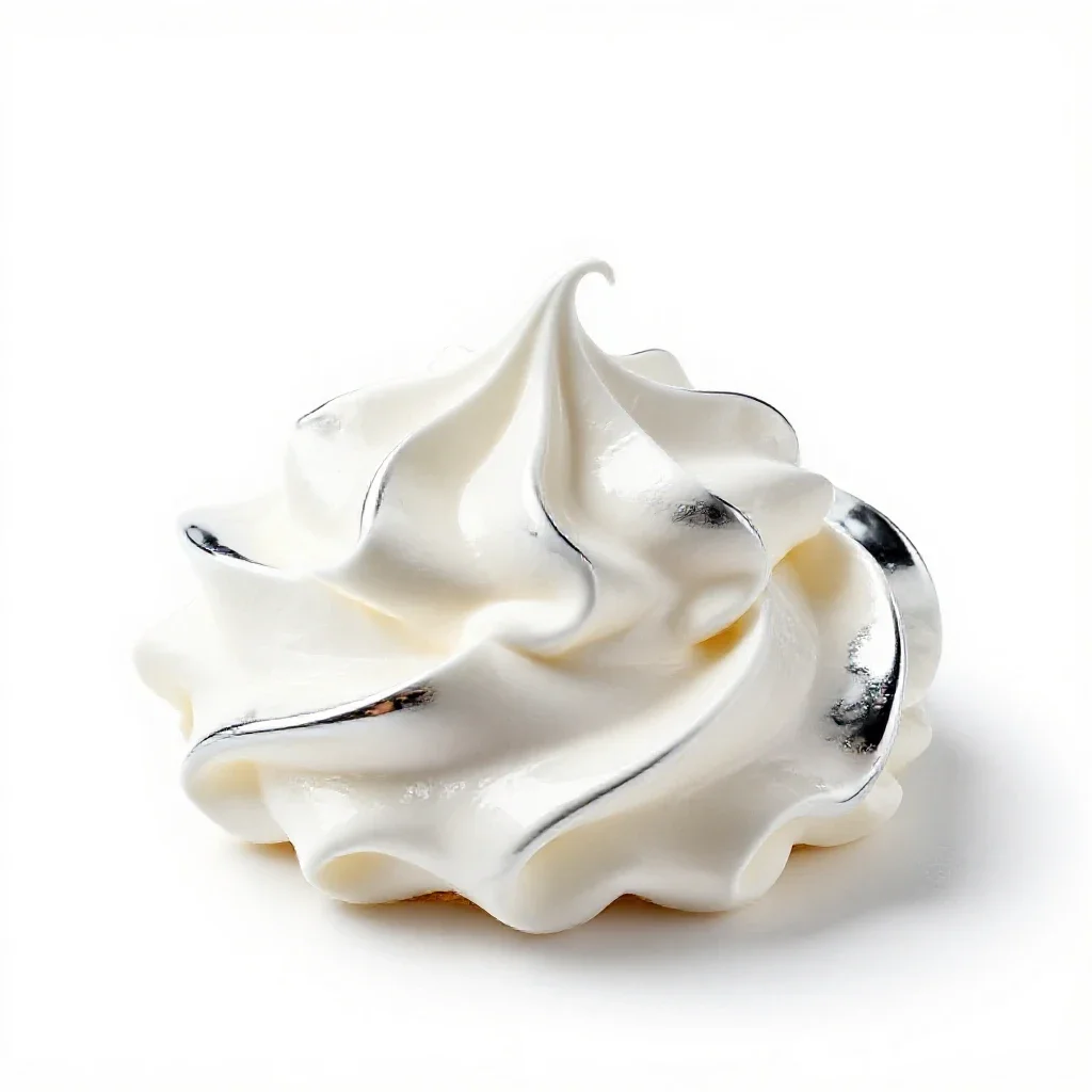 Meringue isolated on a white background