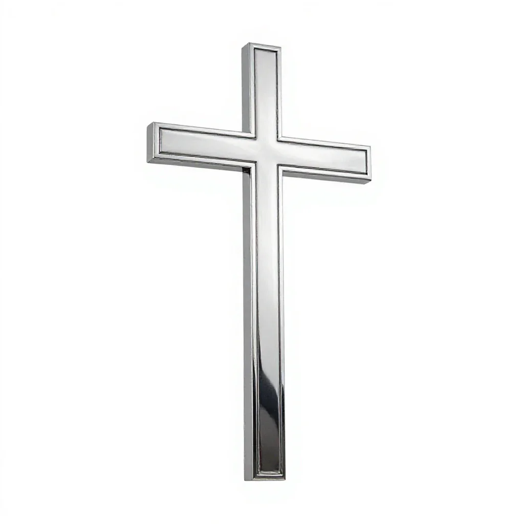 Papal cross isolated on a white background