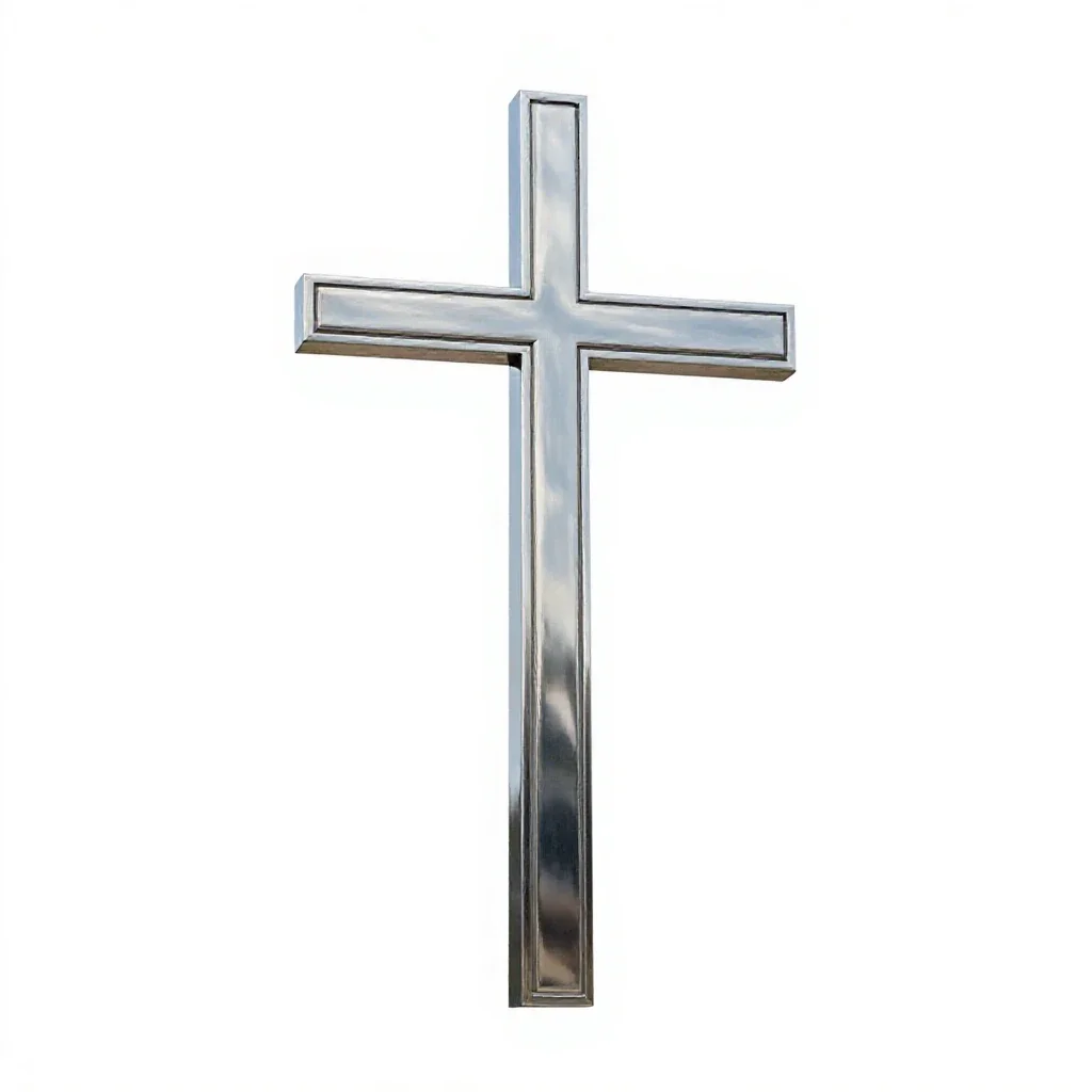 Patriarchal cross isolated on a white background