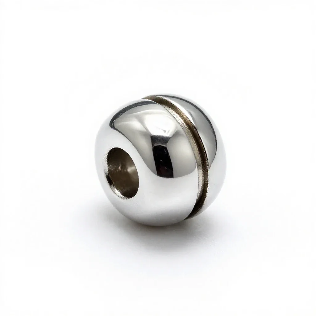 Quirk bead isolated on a white background