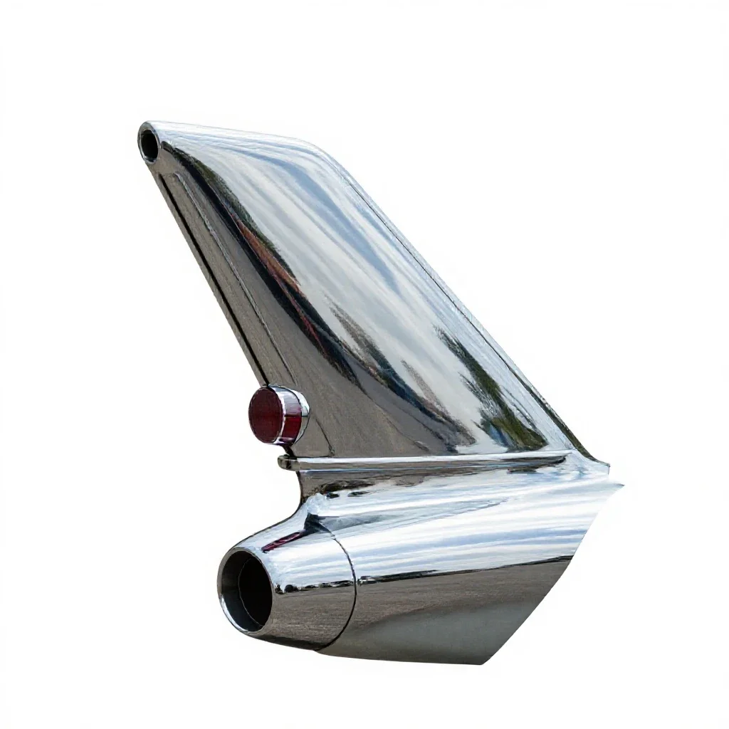 Tail fin isolated on a white background