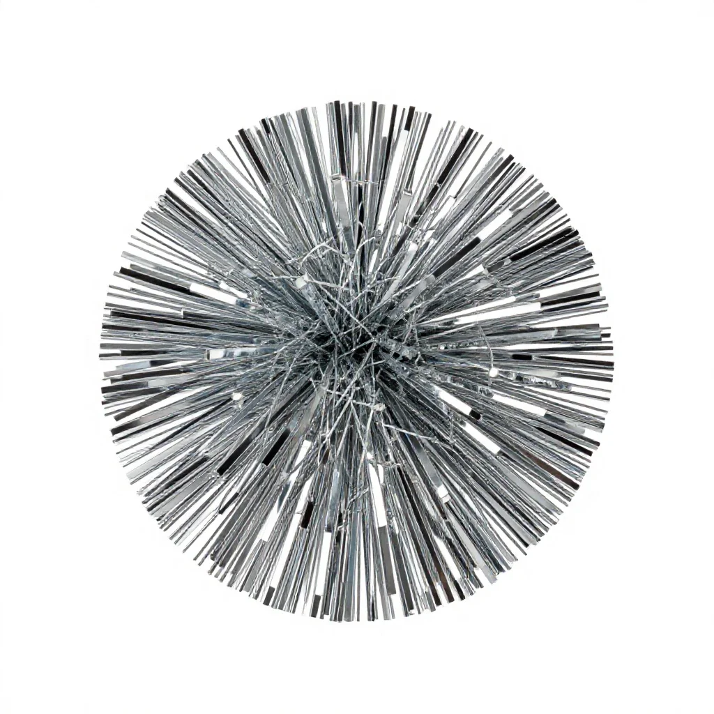 Tinsel isolated on a white background