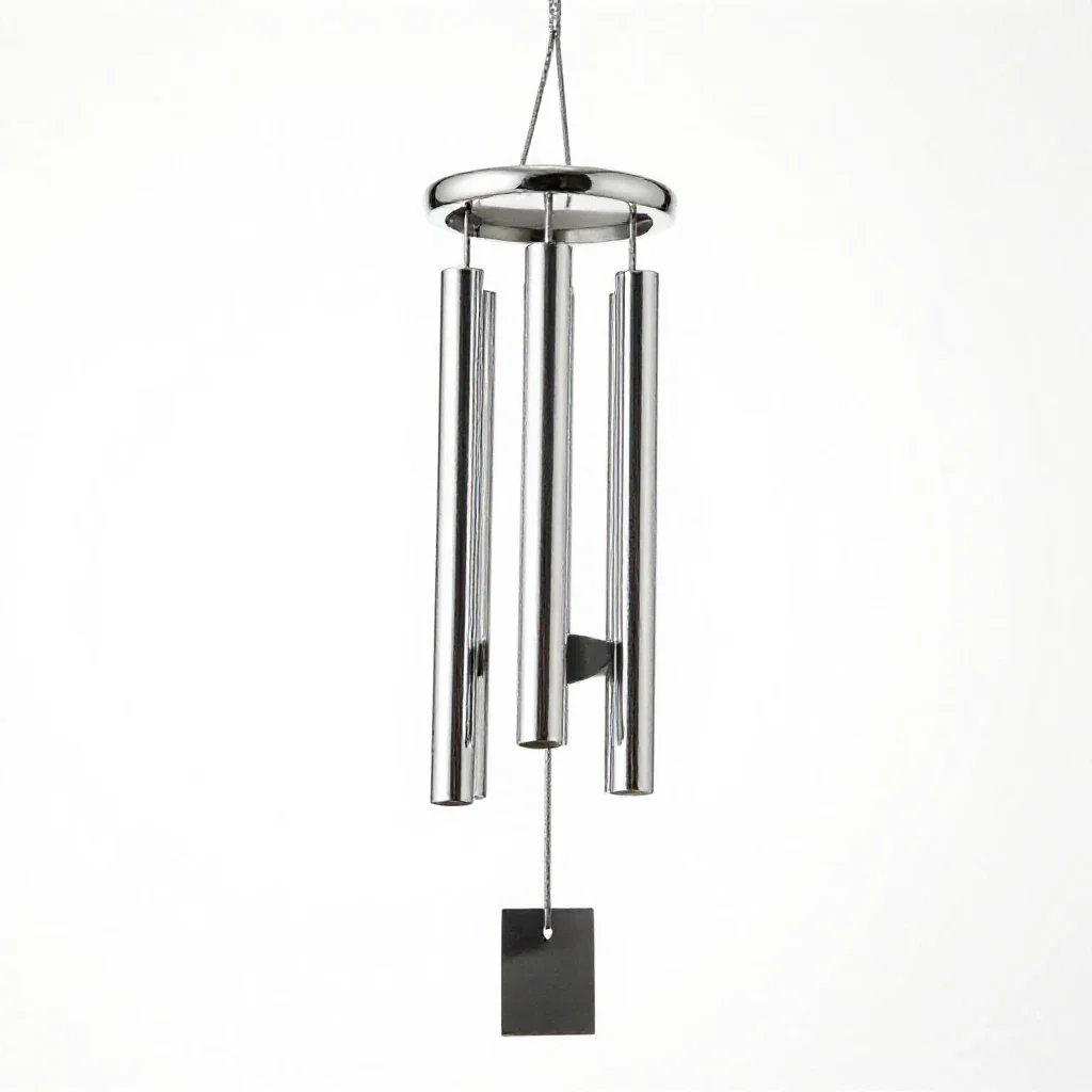 Wind chime isolated on a white background