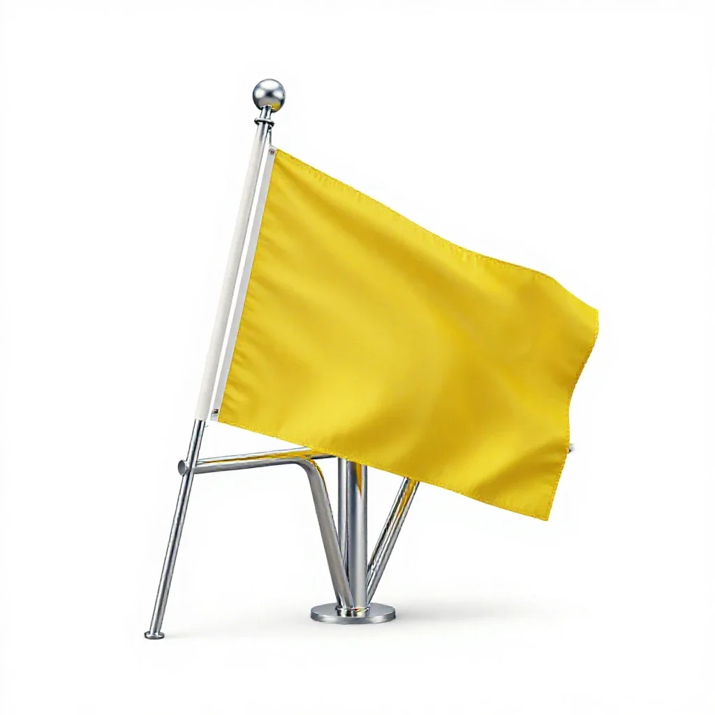 Yellow jack isolated on a white background