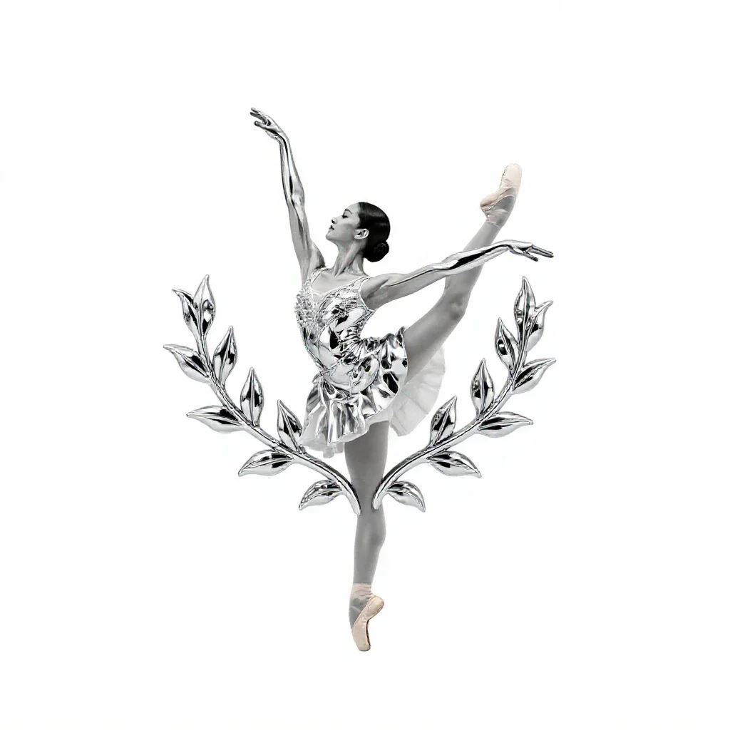 Arabesque isolated on a white background