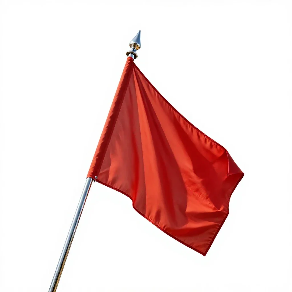 Oriflamme isolated on a white background