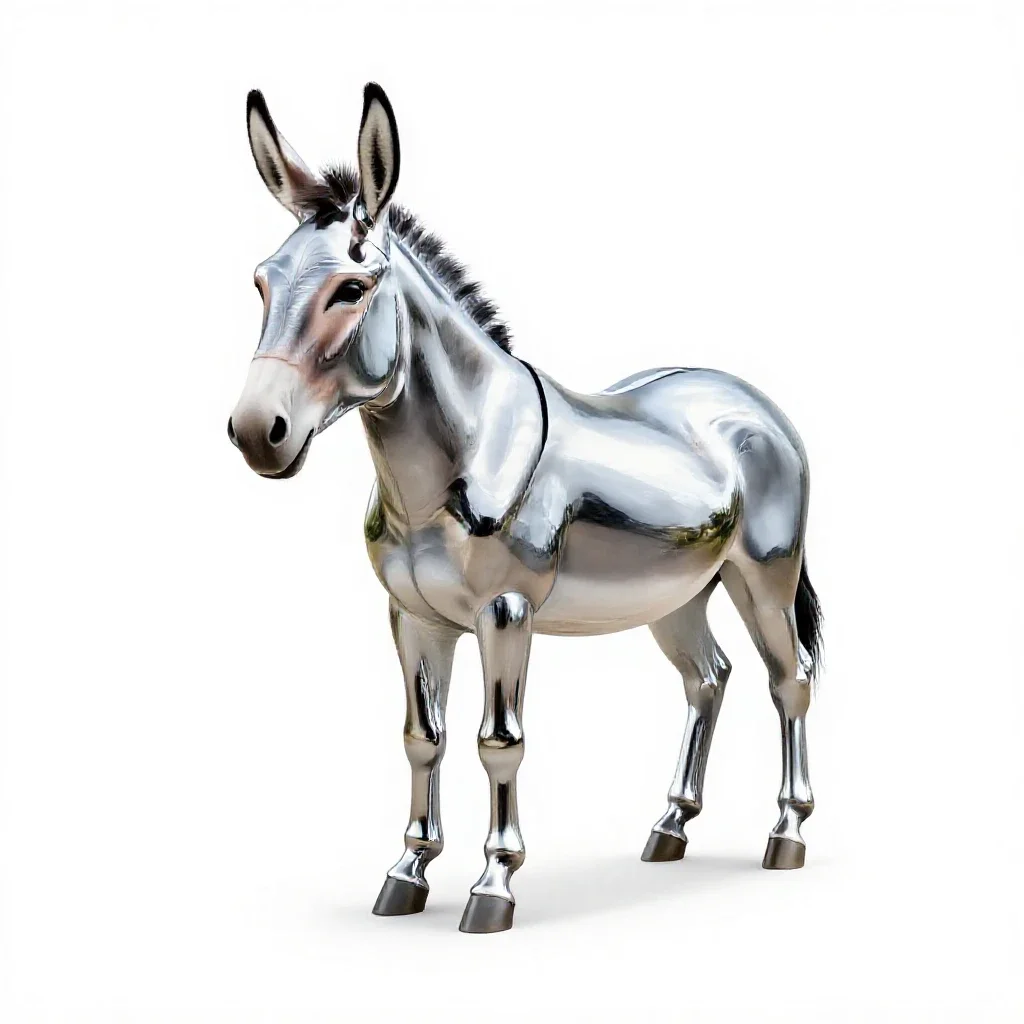 Mule isolated on a white background