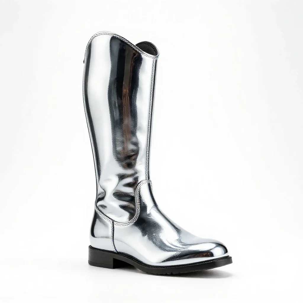 Riding boot isolated on a white background