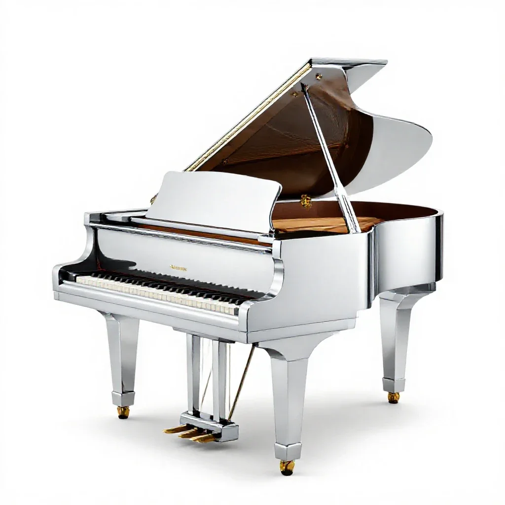 Baby grand isolated on a white background